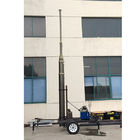 21m mobile telecommunicaiton tower mast hydraulic trailer system
