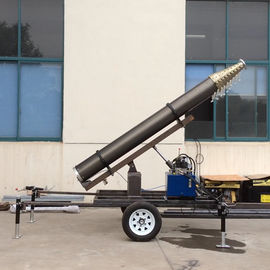 telescopic mast hydraulic lifting trailer system