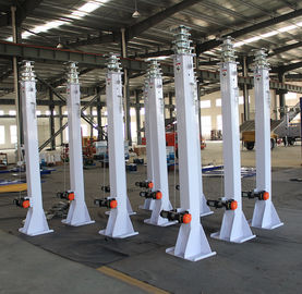 8m manual winch telescopic mast/steel telescopic mast/ lighting telescopic mast/manual mast/winch telescopic mast