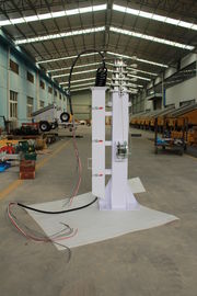 8m manual winch telescopic mast/steel telescopic mast/ lighting telescopic mast/manual mast/winch telescopic mast