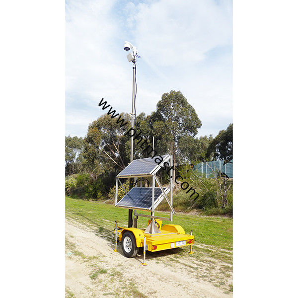 6m CCTV Trailer System-pneumatic telescopic mast-mobile trailer CCTV