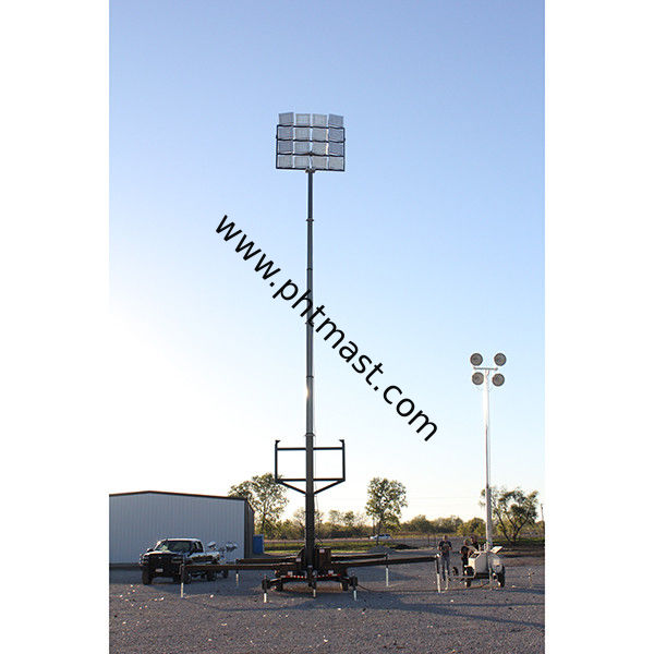 15m high lighting mast-15m telescopic mast-15m pneumatic telescopic mast-LED lighting mast