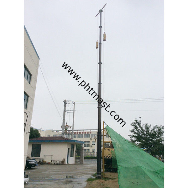the best quality 15m heavy duty standard non-locking pneumatic telescopic masts 400kg load